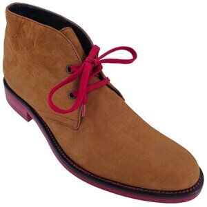 Donald J. Pliner Italy Brown Suede Chukka Boots Mens size 8.5 Dress Casual Shoes